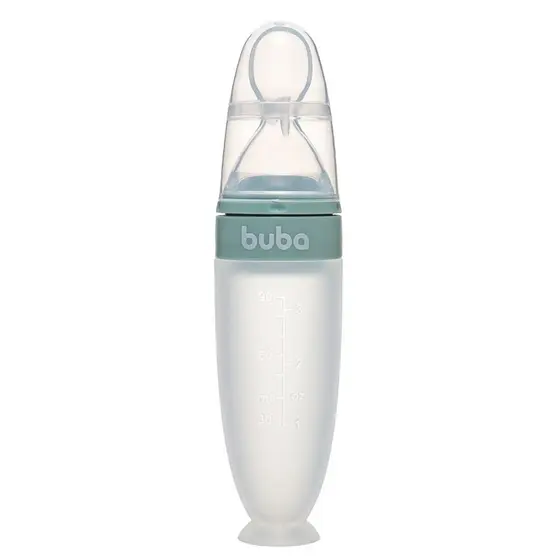 Colher Dosadora em Silicone Com Ventosa Verde 18881 - Buba