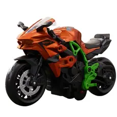 Miniatura Moto Esportiva Metal Pull Back 1:14 Laranja CBS0688 - Castela