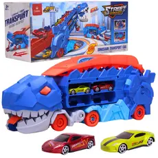 Brinquedo Caminhão Pista Dinossauro 2em1 Devorador de Carrinhos - Castela