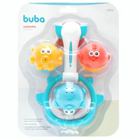 Brinquedo Interativo Para Banho Cestinha De Tubarão 17874 - Buba