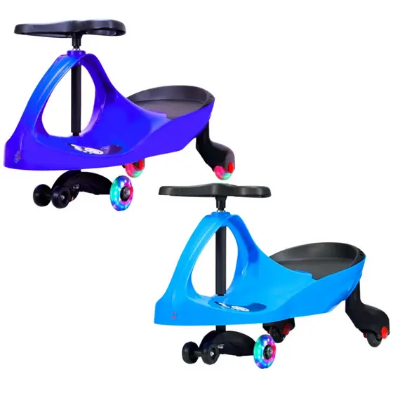Carrinho Rolimã Zig Zag Car Sortidos 360 Roda Led-Castela