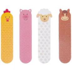 Kit 4 Lixas de Unha para Bebê Fazendinha Buba Infantil Espuma Macia Higiene do Bebê 13775