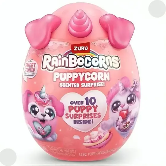 Pelúcia Rainbocorns Puppycorn Ovo Rosa Surpresa F01498 - Fun