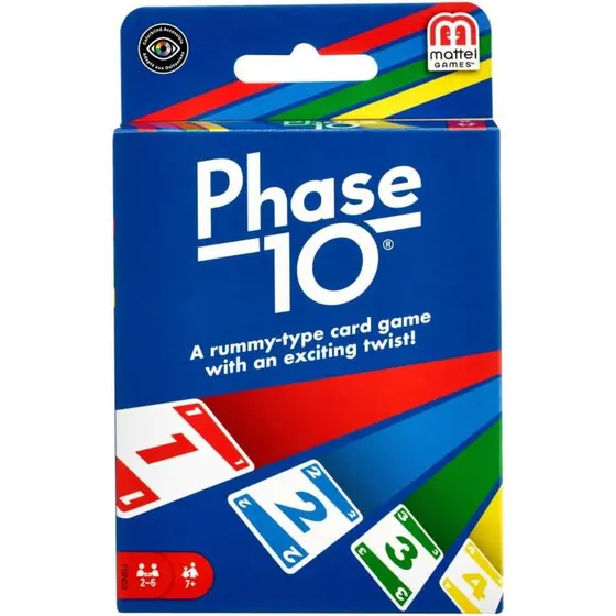 Jogo de Cartas Phase Fase 10 W5800 - Mattel