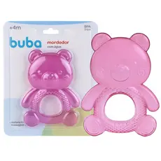 Mordedor Ursinho Rosa C/ Água para Bebês BPA Free 22678 - Buba