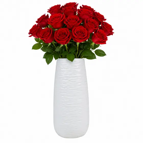 Vaso Decorativo Texturizado Redondo Branco - Castela