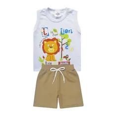 Conjunto Regata e bermuda, bebê e infantil menino