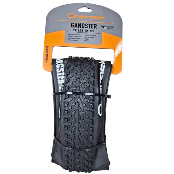 Pneu 29x2.20 Kevlar Bike Tubeless Ready Ontrack Gangster Mtb 60tpi Preto Bicicleta