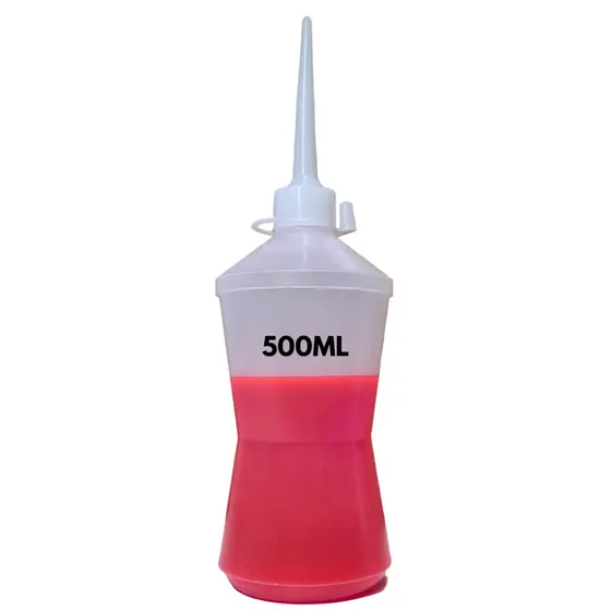 Almotolia Pisseta Frasco  Bisnaga Bico Reto Transparente 500ml