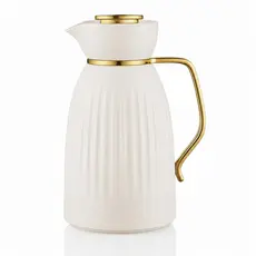 Garrafa Térmica Viena 1L Hogla Café Chá Ampola de Vidro Click Abre e Fecha Mantém Quente e Frio
