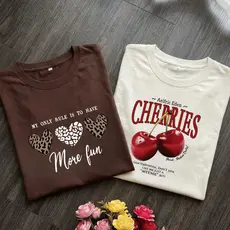Kit 2 Camisetas Feminina 100% Algodão T-shirt Confortável academia Basica SNOPPY elegante estilosa plus size
