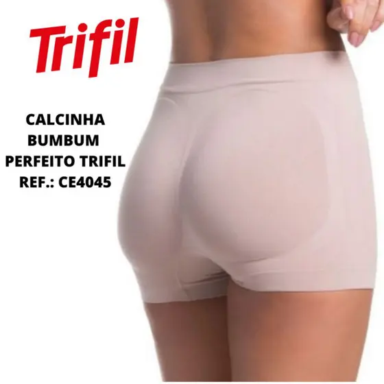 Calcinha Bumbum Perfeito Trifil CE 4045 Preto Macadamia