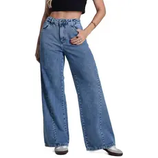 Calça Jeans Sawary Wide Leg Petit - 282817