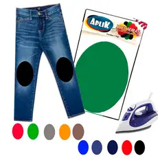 6 Pares Joelheira Aplik TERMOCOLANTE  PARA Reforço Calça P/Uniforme Escolar