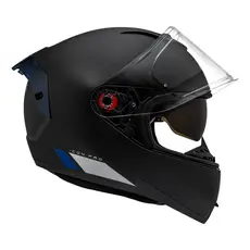 Capacete Peels Icon Pro 2nd Preto Azul Fosco Óculos Solar Sol