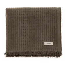 Manta Decorativa Para Sofá Texturizada Com Franja 100% Algodão Atlanta Karsten