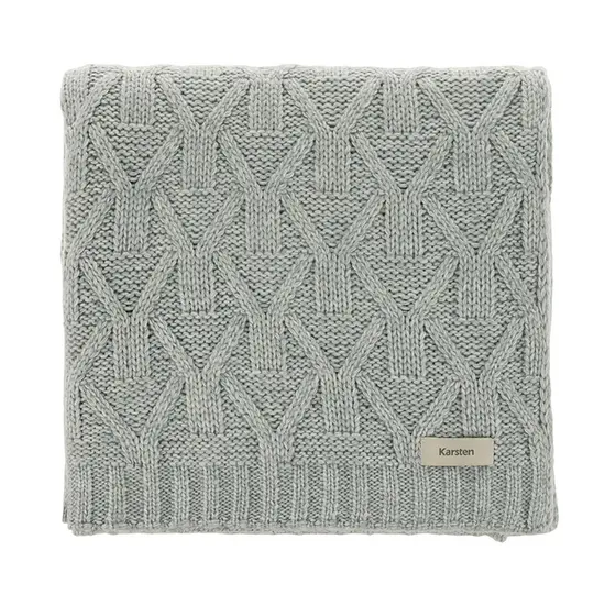 Manta Decorativa Peseira Tricot P/ Cama e Sofá Roman Karsten