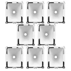 Kit 8 Cone Corneta Lts 1512 Rosca Lente 15-12 Boca Jarro Trio Paredão Aluminio
