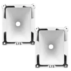 Kit 2 Cone Corneta Lts 1512 Rosca Lente 15-12 Boca Jarro Trio Paredão Aluminio