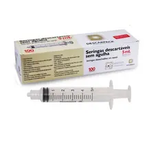 Seringa Descartável 5ML Luer Lock Descarpack - 10 unidades