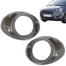 Aplique Moldura Farol de Milha Ford Ka Cromada Grade Para-choque 2017 2018 2019 2020 2021 2022 2023