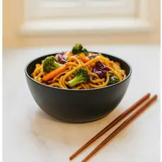 Kit Tigelas Japonesa Plástico Fosco Oriental para Sushi Yakissoba Poke Lámem 2/4 ou 6 Pç