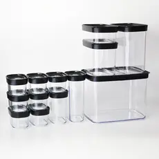 Kit Conjunto 13 Potes Herméticos para Mantimentos e Temperos Helsim