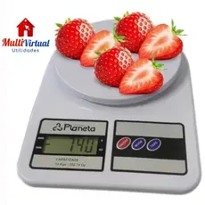 Balança Digital Cozinha até 10 kg Portatil On/off Mode Tare utilidades planeta ENVIO IMEDIATO