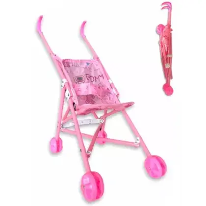 Carrinho De Boneca Infantil Bebê Reborn Brinquedo Passeio
