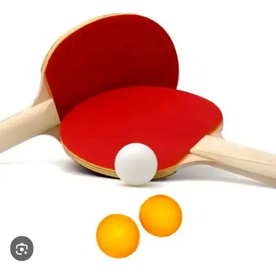 Kit com 2 Raquetes + 3 Bolinhas de Tênis de Mesa – Para Lazer e Treino