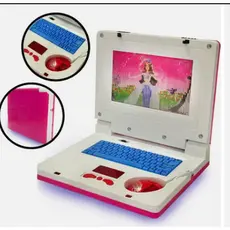 Laptop infantil rosa notebook computador portátil a pilha som luz princesas