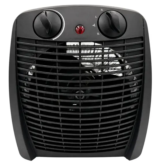 Aquecedor Elétrico Portátil 2 em 1 Aquece e Ventila AQ-100 Kian Preto 1500w 127v