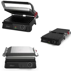 Grill e Sanduicheira Elétrico 2 em 1 Abertura em 180 Graus Oster 127V 110V OGRL610