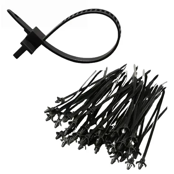 KIT 100 ABRAÇADEIRAS PRESILHA ENFORCA GATO GRAMPO CLIP 13CM
