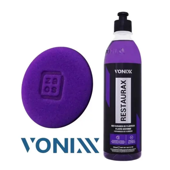 kit Vonixx 1 Restaurax Revitalizador Restaurador De Plastico Interno + Externo 1 Aplicador Produtos
