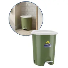Lixeira 14 Litros Chão com Pedal Cozinha Banheiro Resistente Versátil Durabilidade Leveza 28x33cm