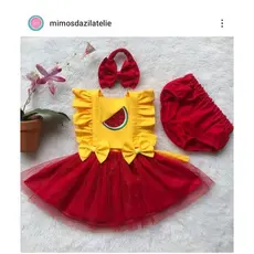 romper melancia,magali,fantasia melancia,fantasia Magali para aniversário,roupa melancia para menina,fantasia menina