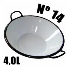 Tacho Esmaltado N°14 Para Frituras 3,5 Litros Batatas Pastel