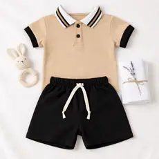 Conjunto Infantil Polo Masculino 👕 Look Fresquinho, Elegante e Perfeito para o Seu Pequeno