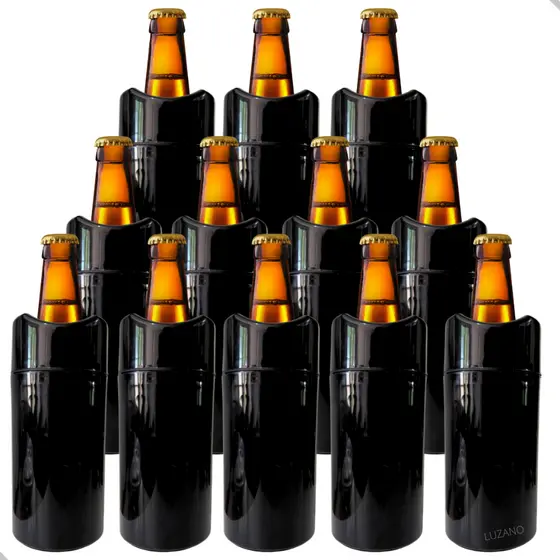 Porta Garrafa 600ml Camisinha para Cerveja Porta Garrafa Térmico com Isopor (Tripla Camada Térmica)