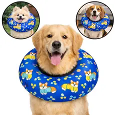Colar Elizabetano Cone Pós Cirugico de Cachorros Gatos Cervical Elizabetano Disco Ajustável