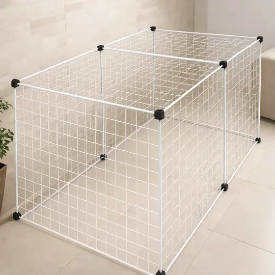 Cercado para Tratamento de Gatos 60x120cm com Teto | Cercado Grande Coelho | Cercado P/ Recuperação