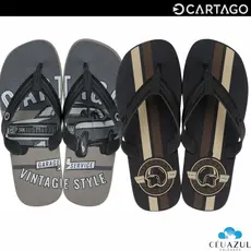 Chinelo Masculino Cartago Atlanta II Original Lançamento