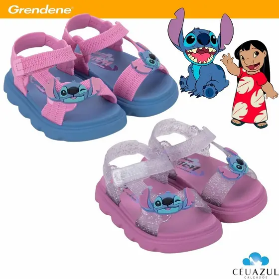 Sandália Papete Infantil Baby Feminino Disney Lilo & Stitch Lançamento