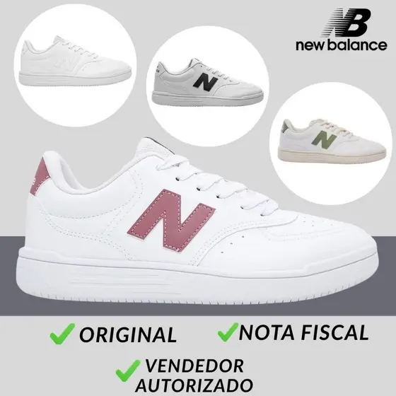 Tênis New Balance BB80 Feminino Casual Branco Retrô Original Conforto