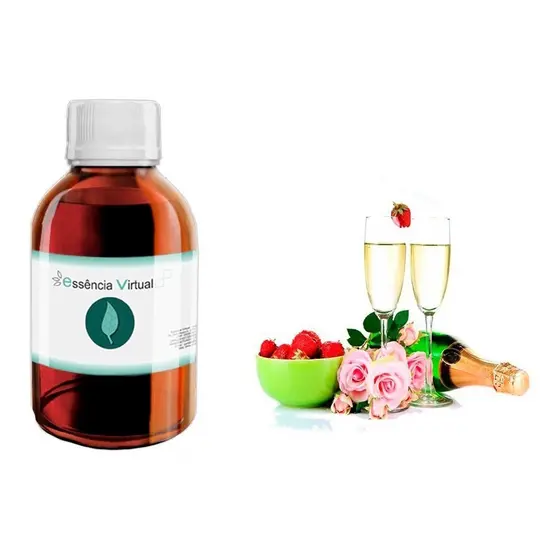 Essencia Morango C/ Champanhe 100ml Hidro - Essencia Virtual