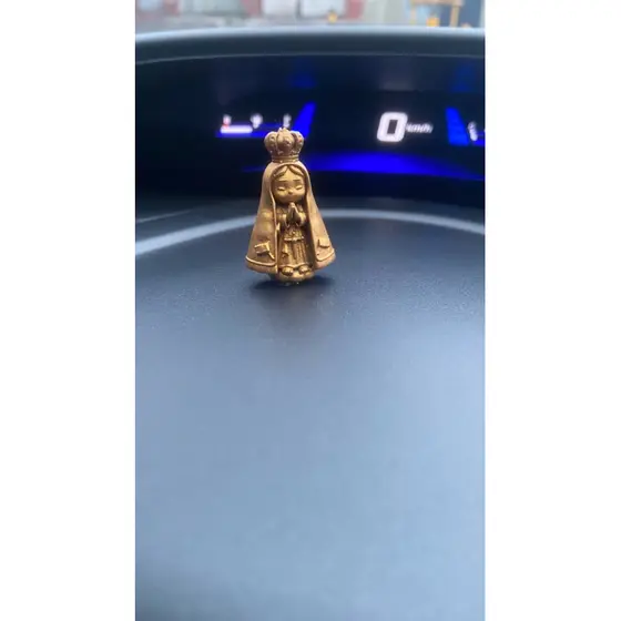 nossa senhora aparecida 3D, lembrancinha católica, miniatura religiosa, decoração religiosa.(6cm)-para painel de carro