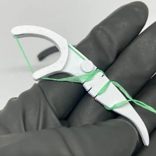 Suporte Fio Dental Com Haste Reutilizável 4 Unidades,Porta-fio dental reutilizável