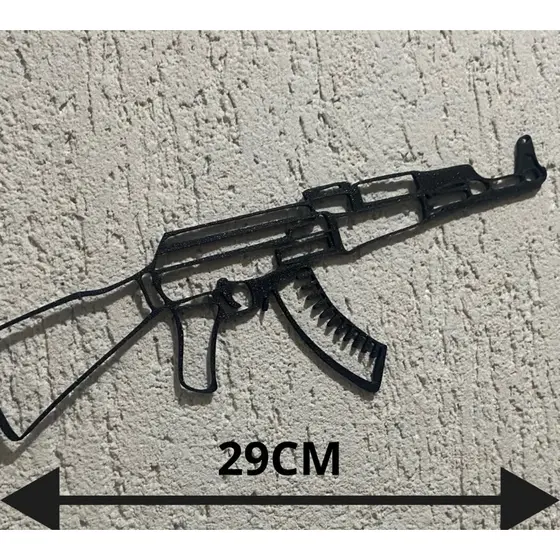Ak 47 Decoração Gamer-Rifle Ak 47-Rifle Ak 47 decoração de Parede-AK 47 Decorativa