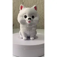 Enfeite-Cachorro Lulu da Pomerania estátua -Pet personalizado -SPITZ ALEMÃO- Enfeite decorativo -Estatueta Spitz alemão